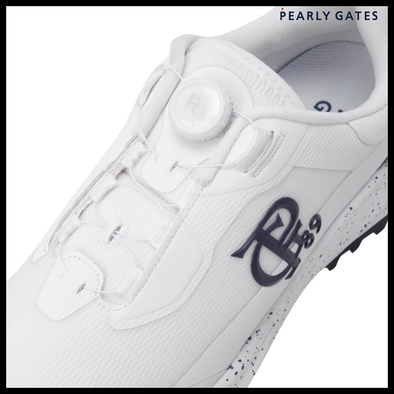 【PEARLY GATES】Painting Block Embossed Logo Dial Boa