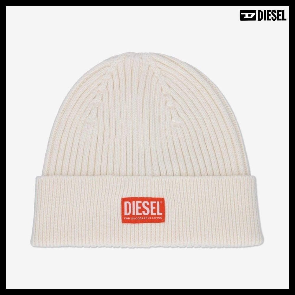 【DIESEL】K Coder H 2X2 Beanie - Off White
