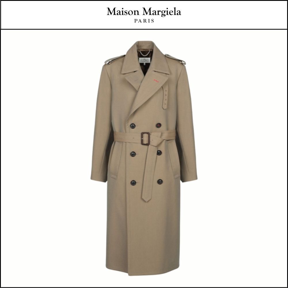 【MAISON MARGIELA】Belted Trench Coat Nutmeg