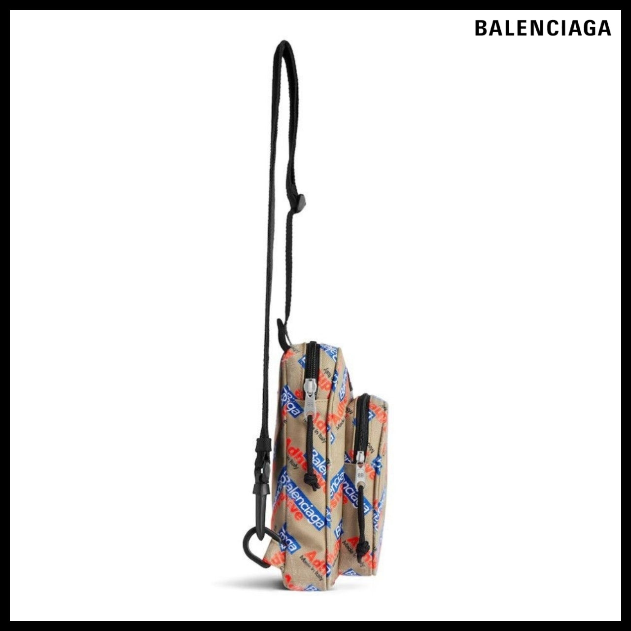 【BALENCIAGA】Explorer Crossbody Messenger Bag Multicolor