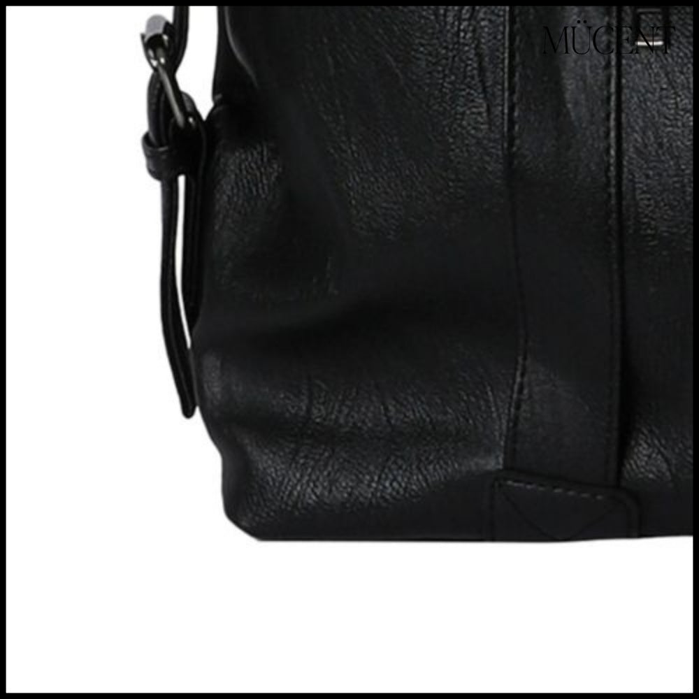 ★MUCENT★PRIME WRINKLE LEATHER TOTE BAG