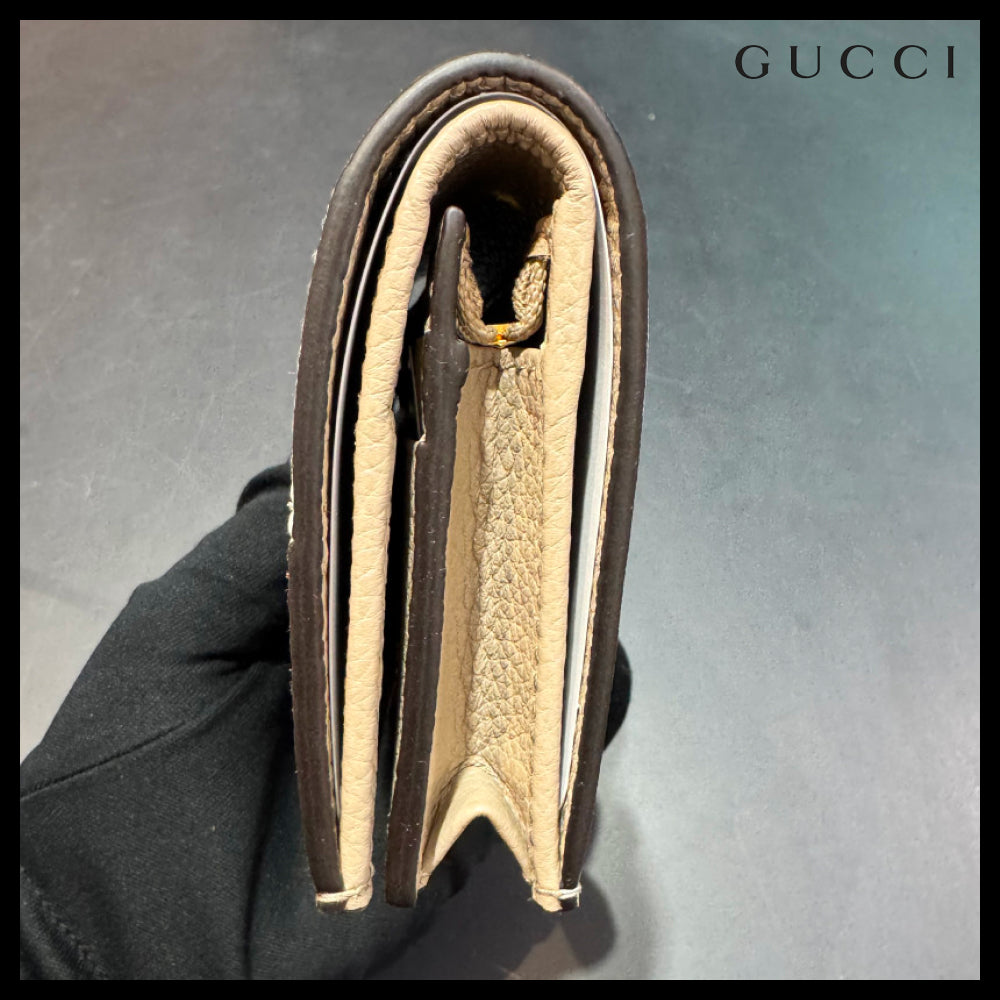 【GUCCI】GG BICOLOR SMALL WALLET
