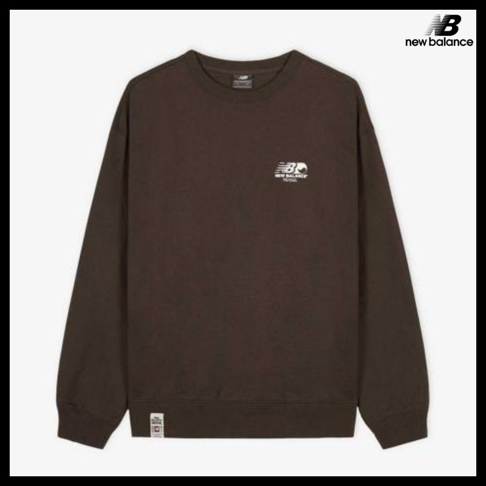 【New Balance】UNI NB Seoul Exclusive Sweatshirt Brown