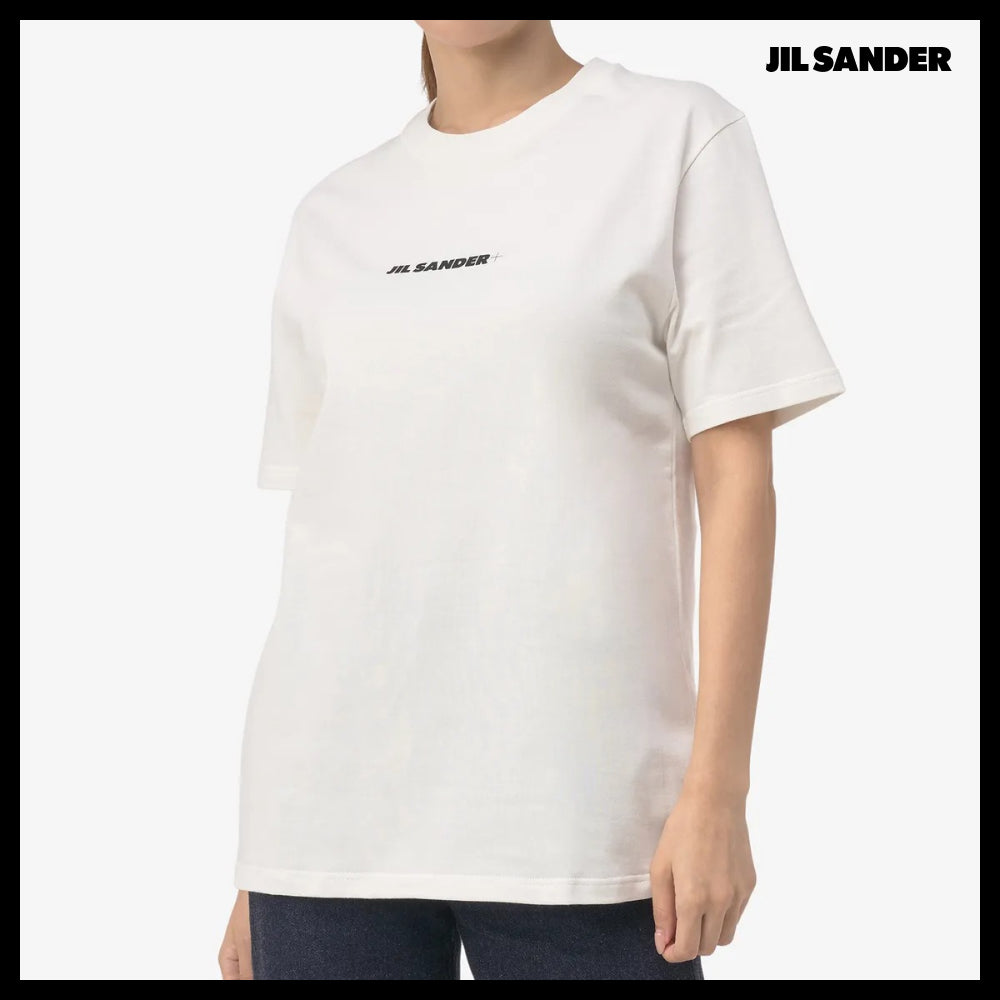 【Jil Sander】Logo Short Sleeve T Shirt Porcelain