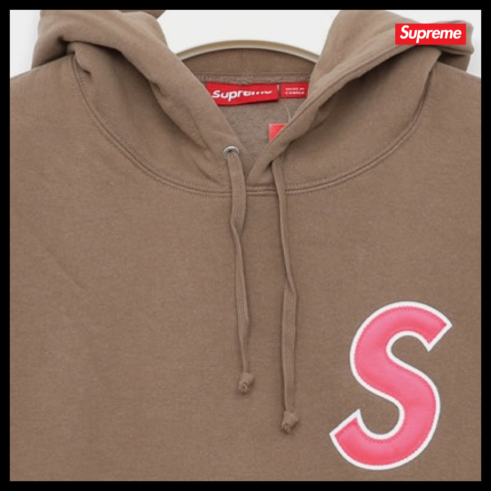 【100%正規品保証 Supreme】S Logo Pocket Sweat Hoodie Dusty