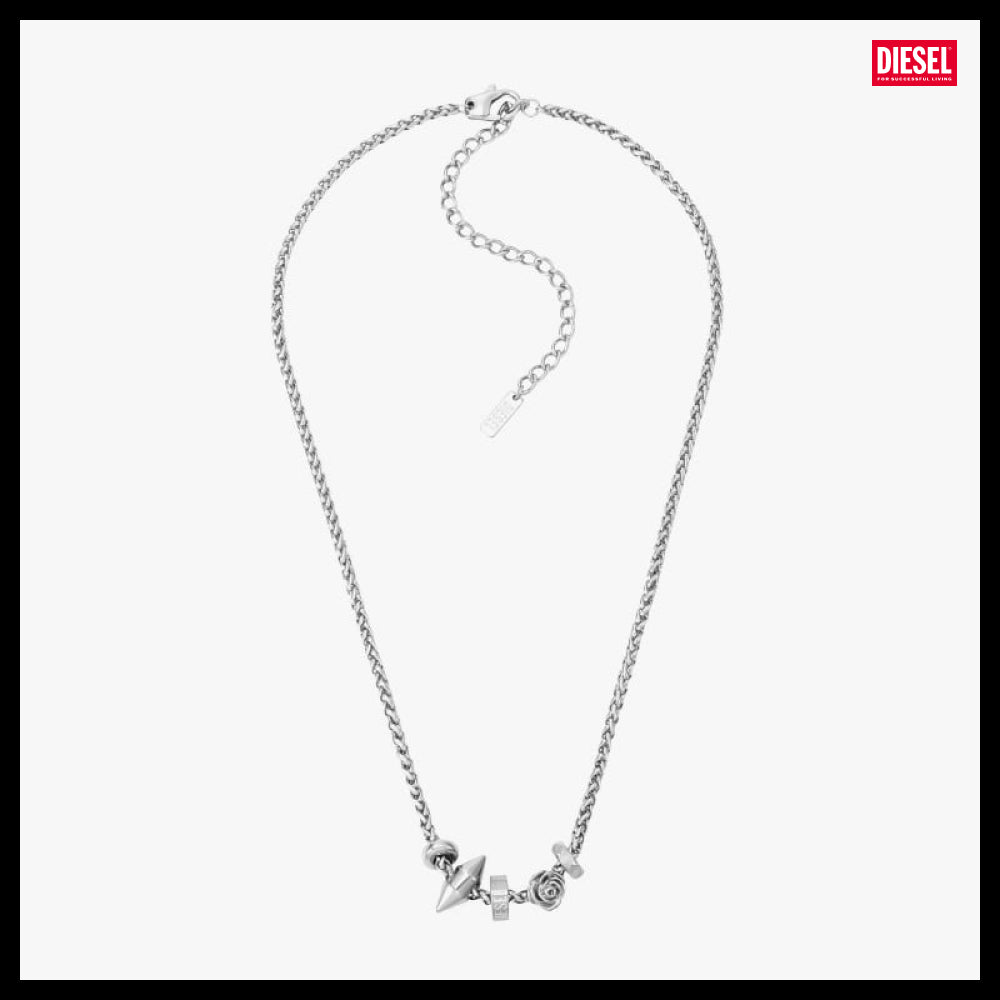 【DIESEL】Logo Chain Necklace