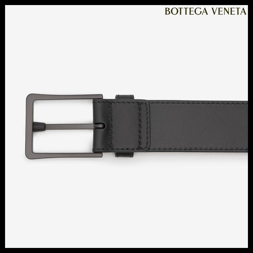 【BOTTEGA VENETA】Intrecciato Belt Black