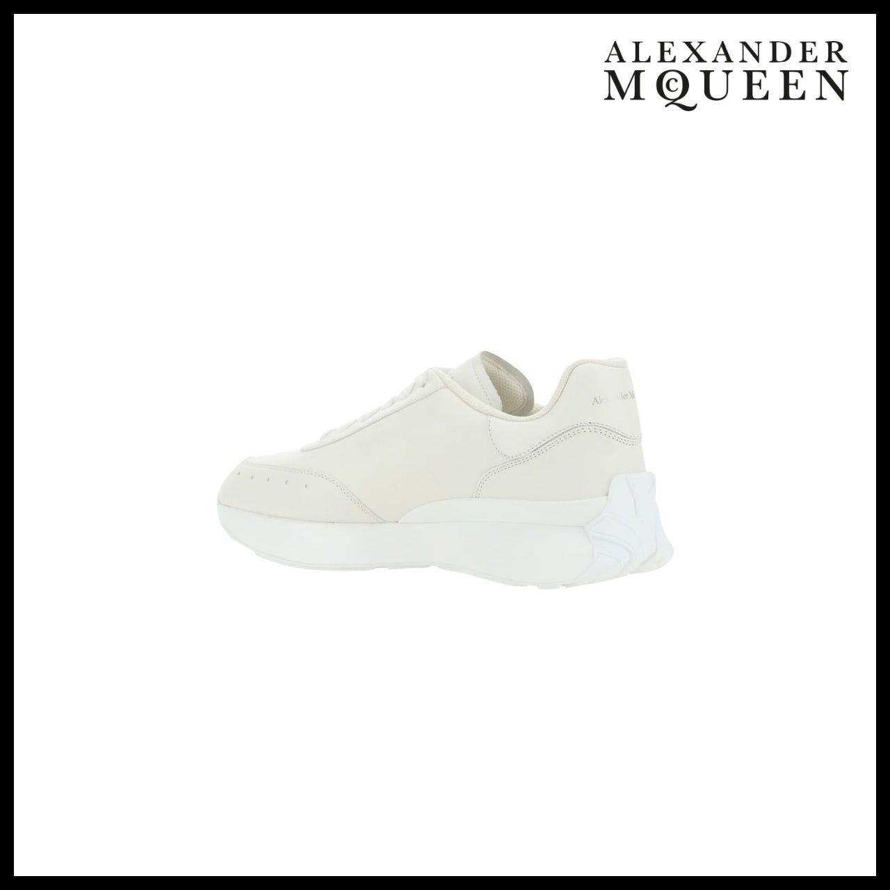 【Alexander Mcqueen】Sprint Runner Leather Sneakers White