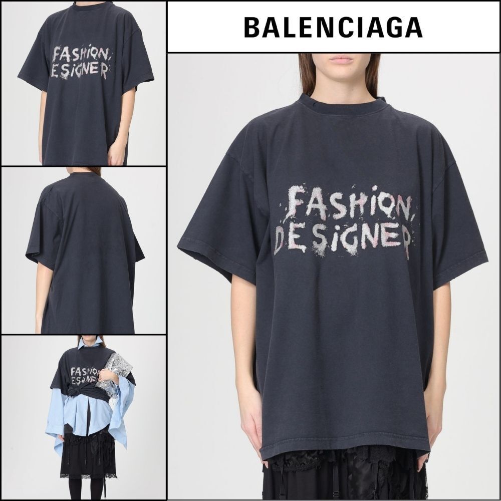 【BALENCIAGA】Fashion Designer Oversized T-Shirt