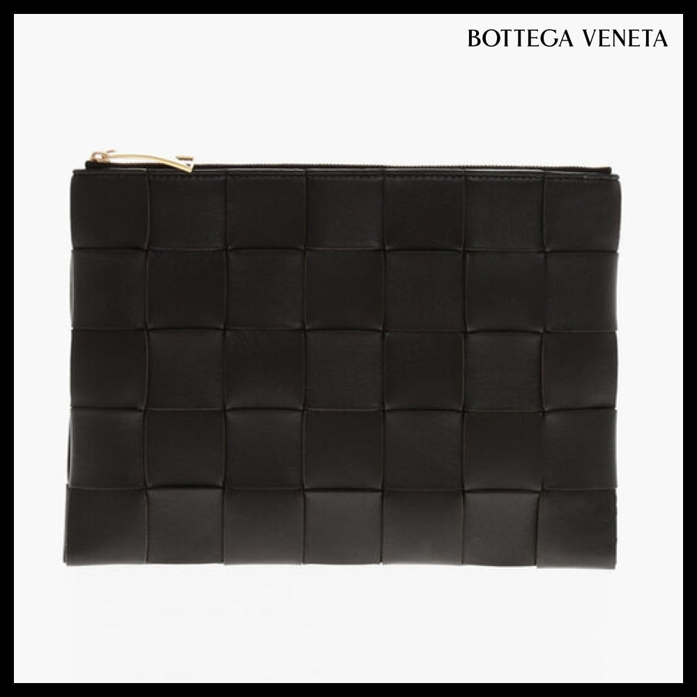 【BOTTEGA VENETA】Brown Clutch Bag