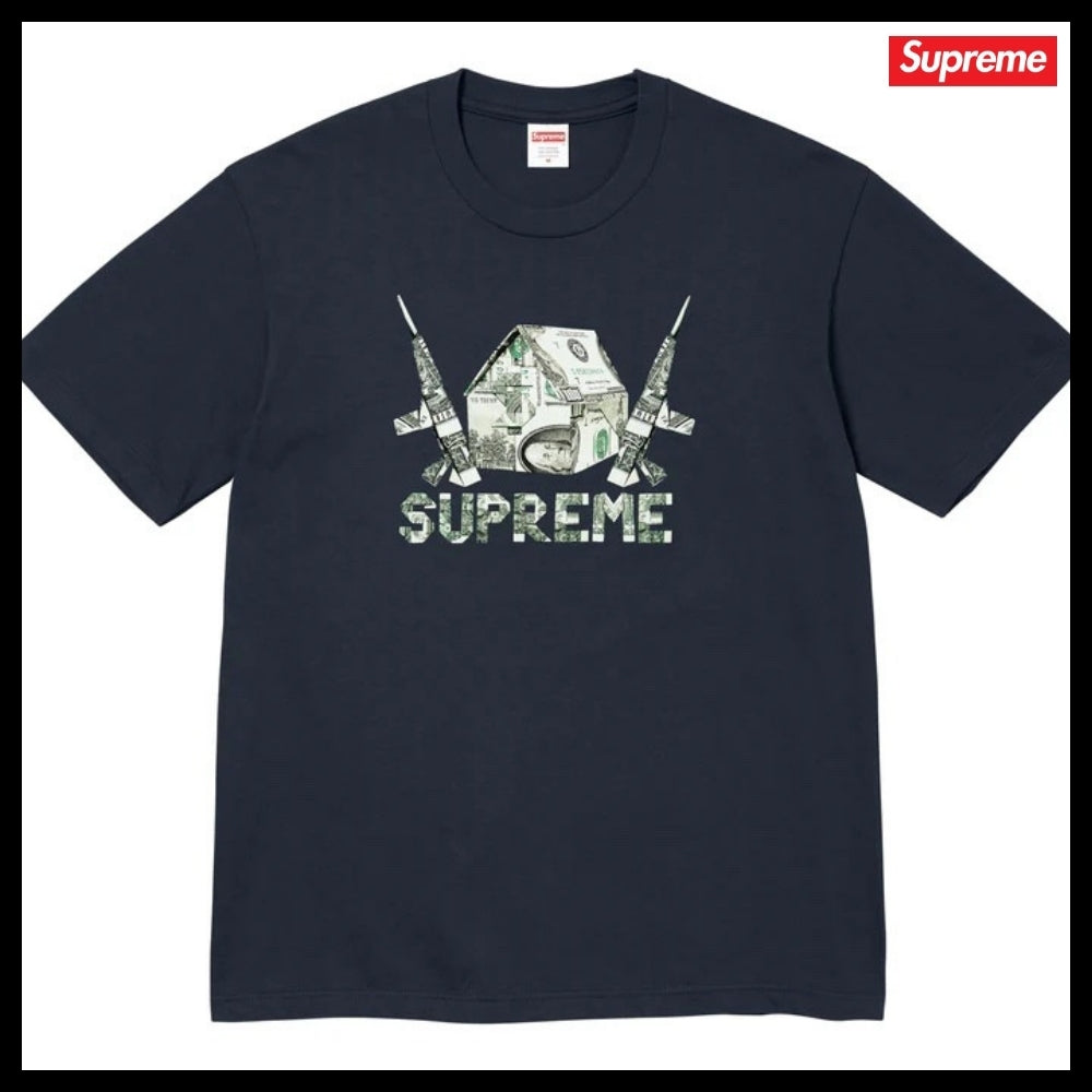 【Supreme】Origami T Shirt Black Navy White Woodland Camo