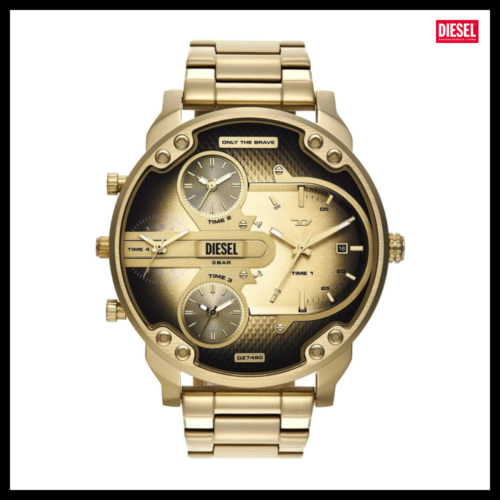 【DIESEL】Mr. Daddy Slim Men’s Metal Watch