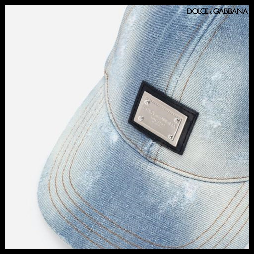 【Dolce&Gabbana】DENIM BASEBALL CAP LOGO TAG
