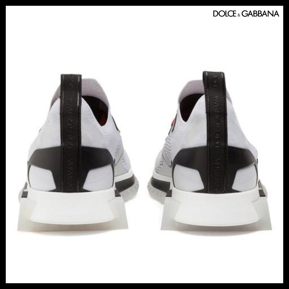 【Dolce & Gabbana】STRETCH MESH SORRENTO SNEAKERS WHITE