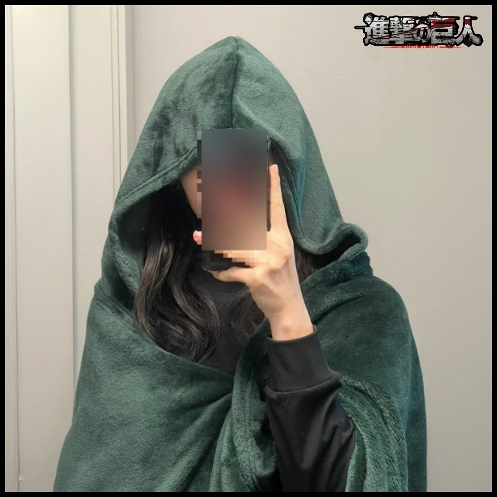 【Frank Burger x Attack on Titan】Blanket Cape Green