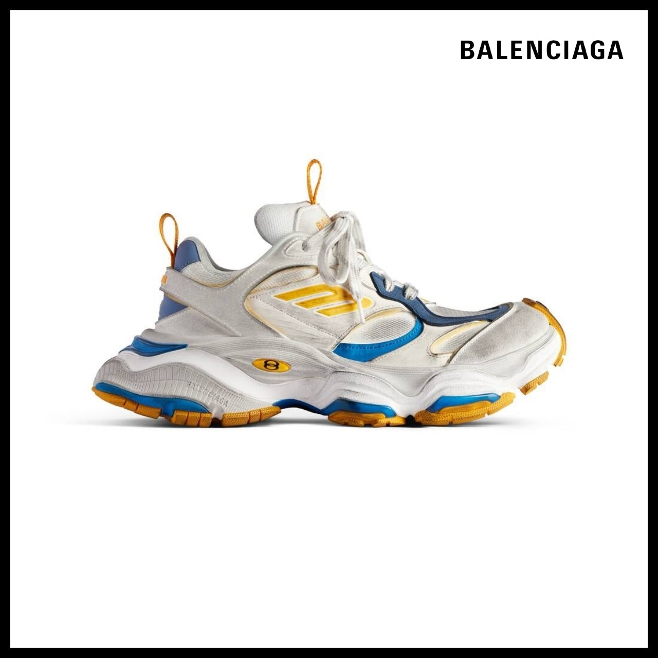 【BALENCIAGA】Cargo Reduced Suede Mesh Sneaker