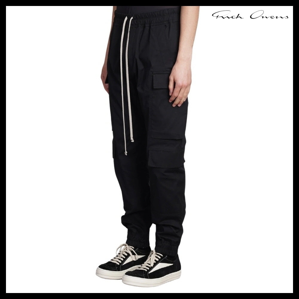 【RICK OWENS】Mastodon Mega Cargo Pants Black