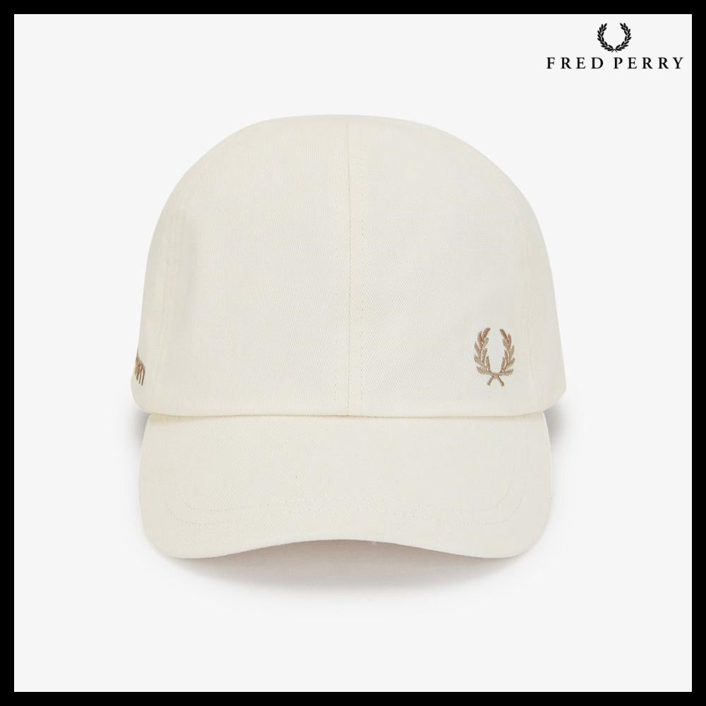 【FRED PERRY】ウォッシュド ツイル キャップ エクリュ