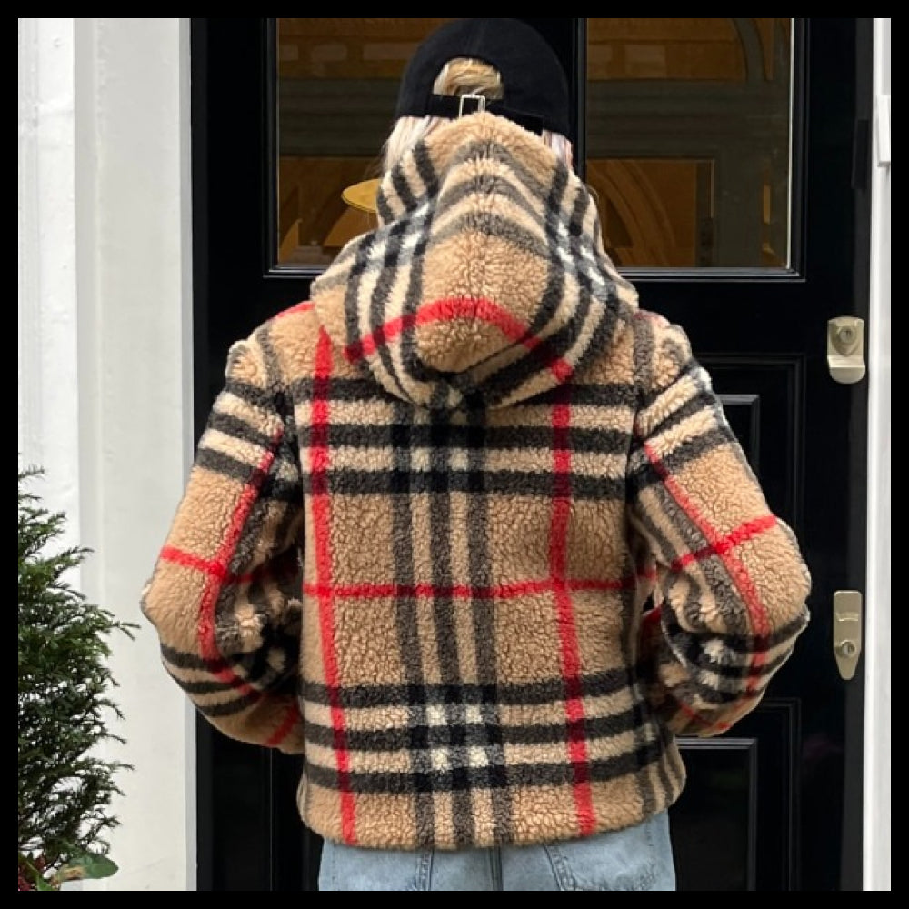 【Burberry】Austrel Check Fleece Jacket