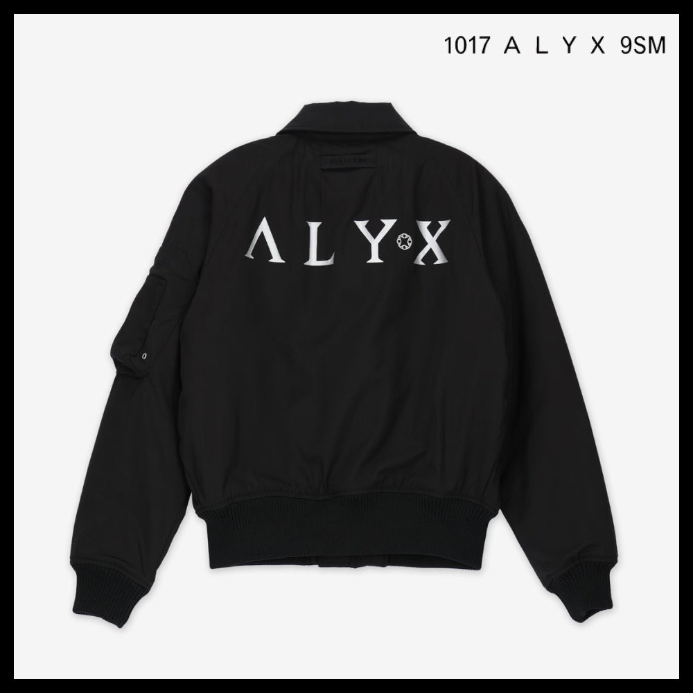 【ALYX】アーチ ロゴ ボンバー ジャケット ブラック