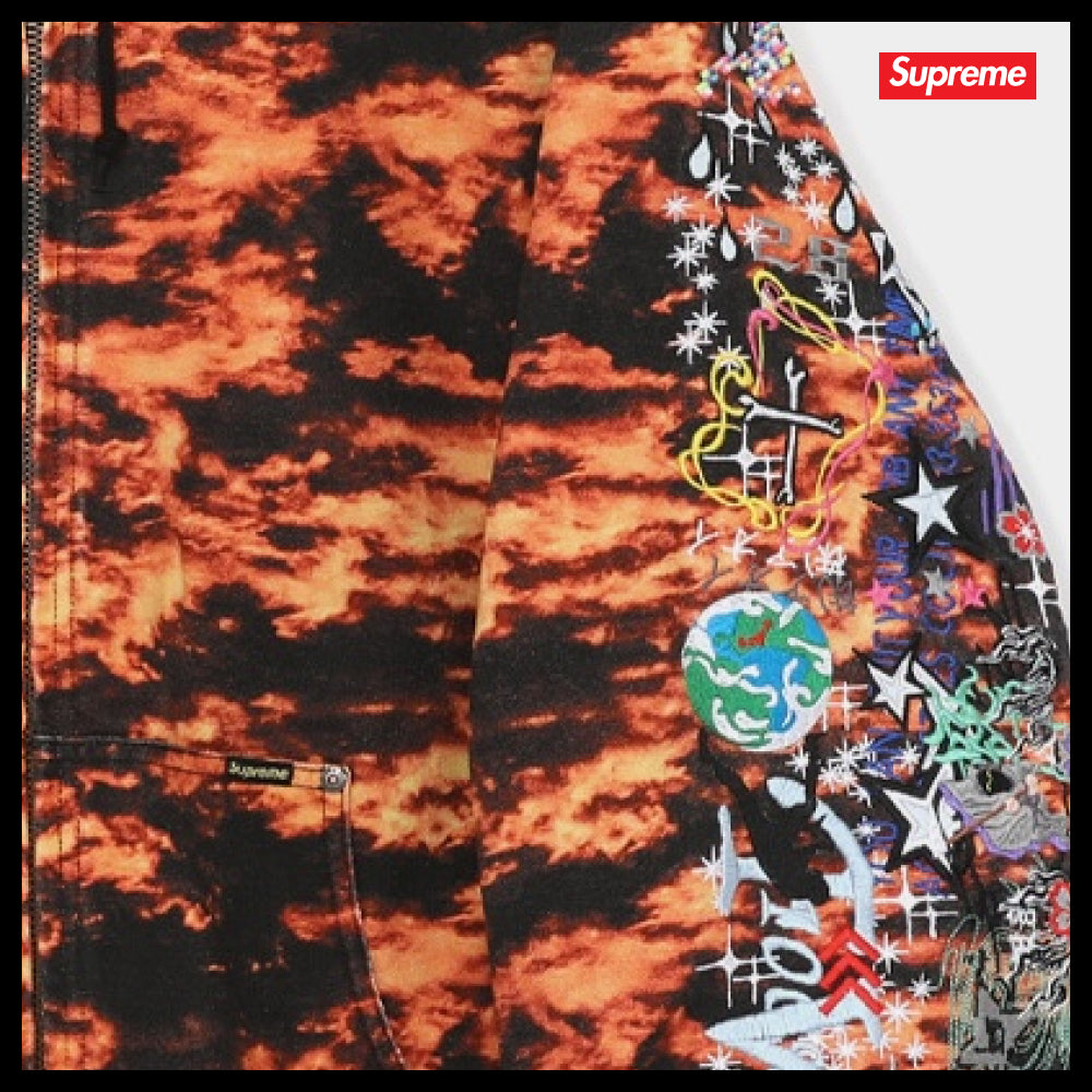 【100%正規品保証 Supreme】AOI Embroidery Hooded Work Jacket