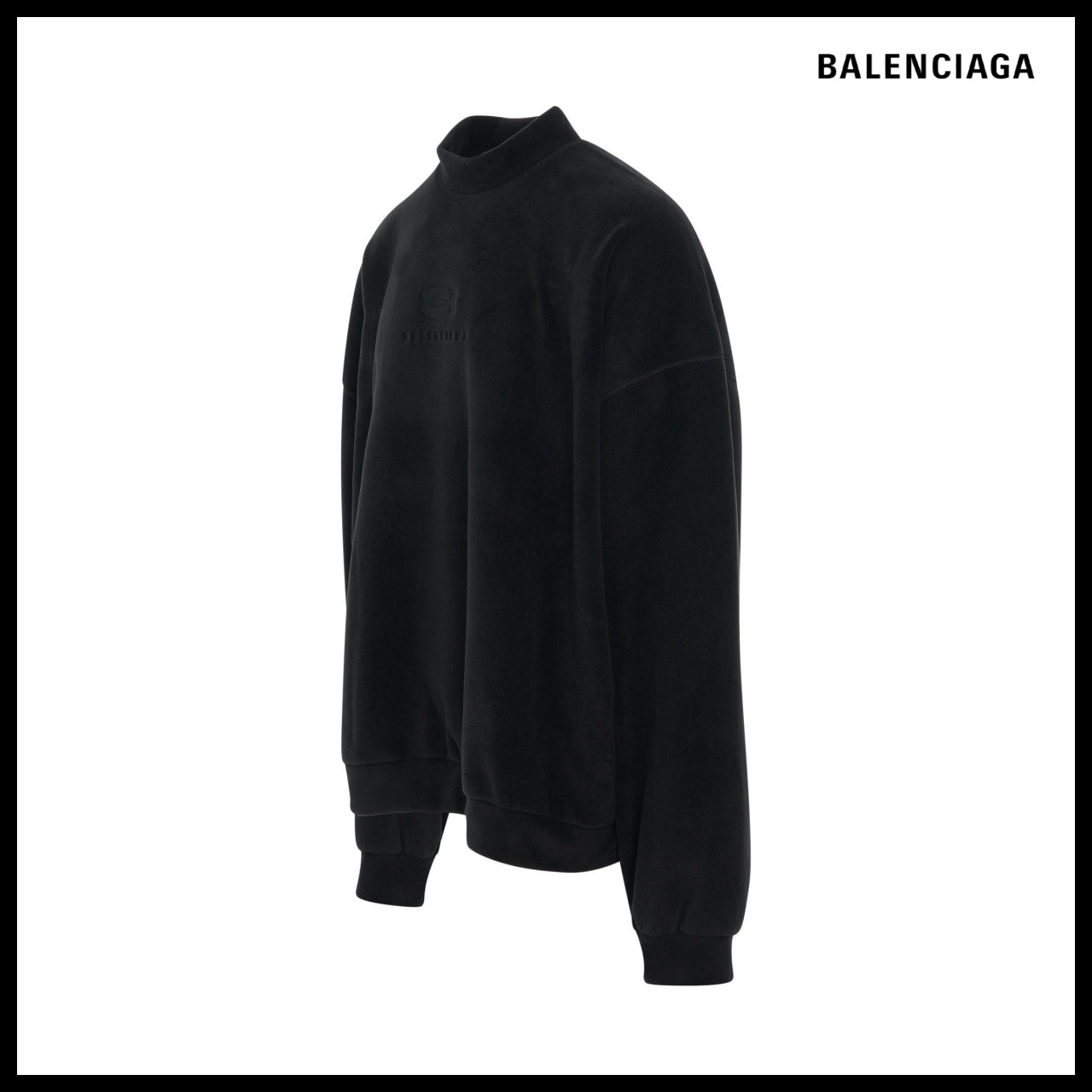 【BALENCIAGA】Unity Sports Icon Sweatshirt Large Fit Black
