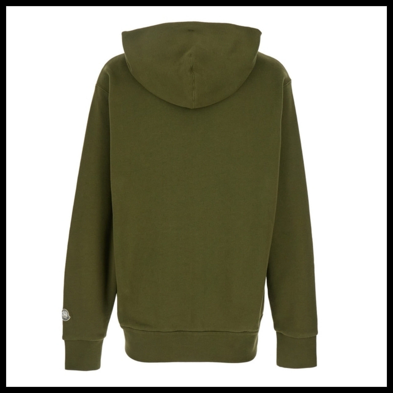 【MONCLER】Monogram Embroidered Cotton Zip-Up Hoodie