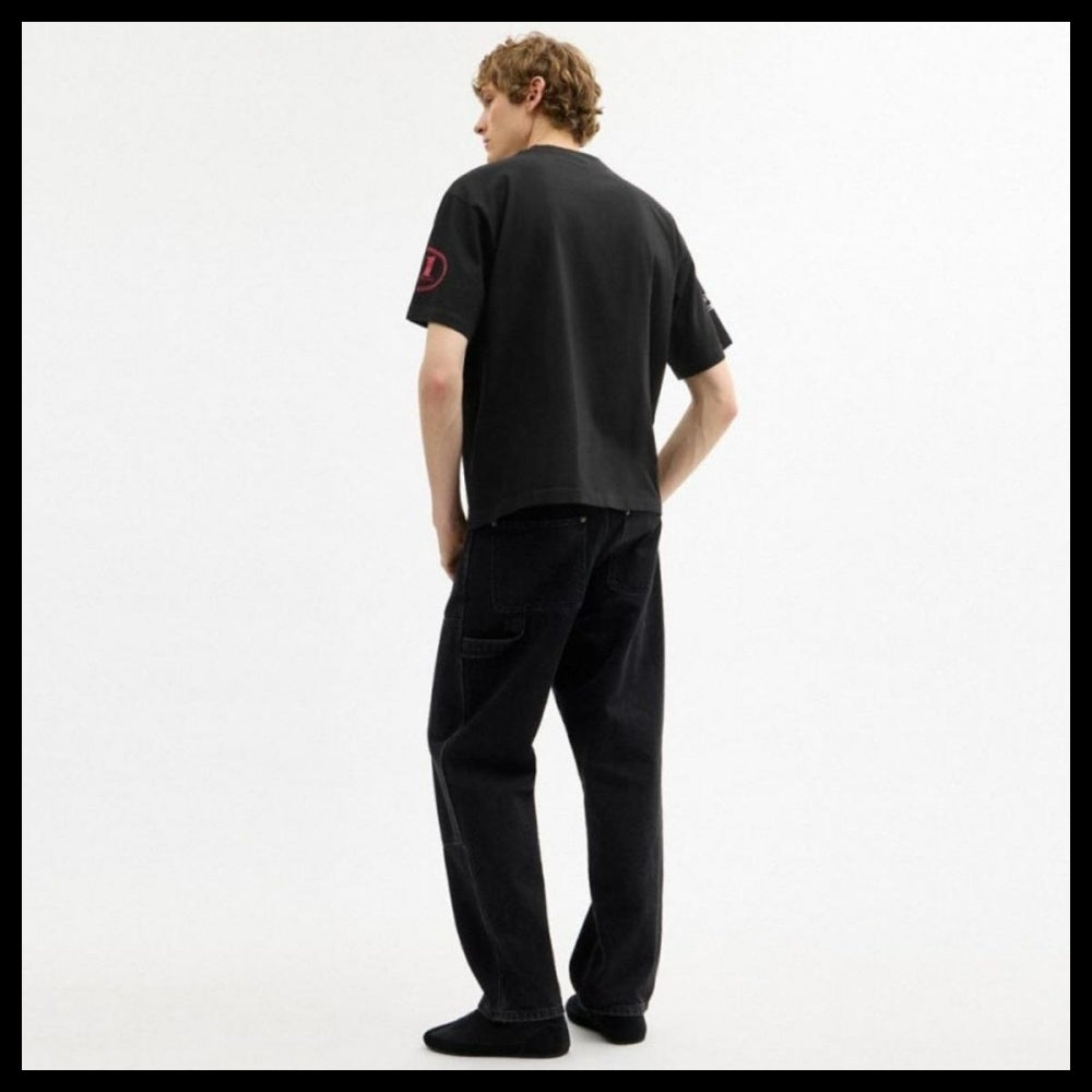 【Coach】Dinosaur Collage T Shirt Organic Cotton Black