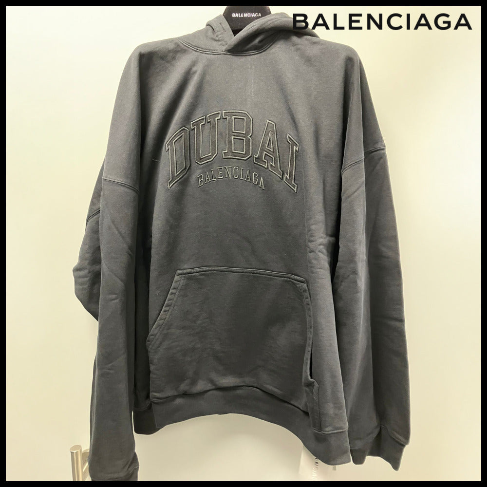 【BALENCIAGA】Wide Fit Hoodie Black