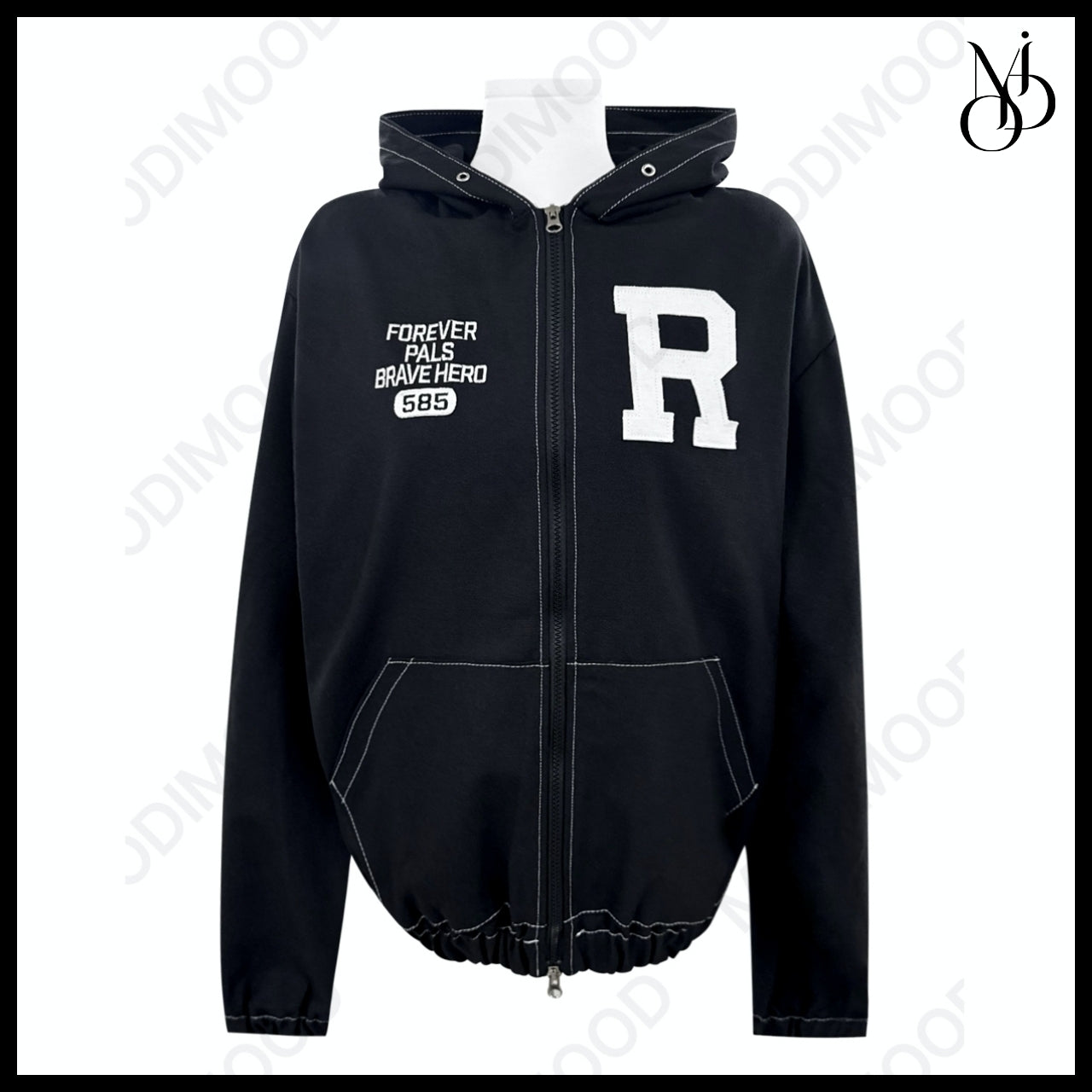 【MODIMOOD】Forward Work Hoodie Zip-Up 3 Colors