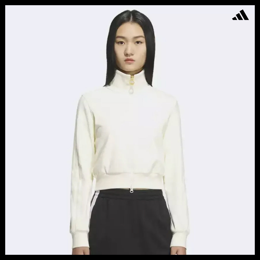 【adidas】Ribbed Collar Full-Zip Track Top