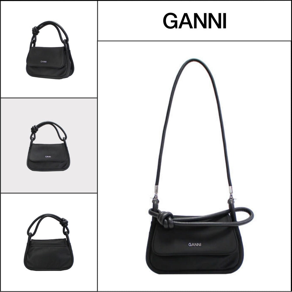 【Ganni】Knot Flapover Tote Bag