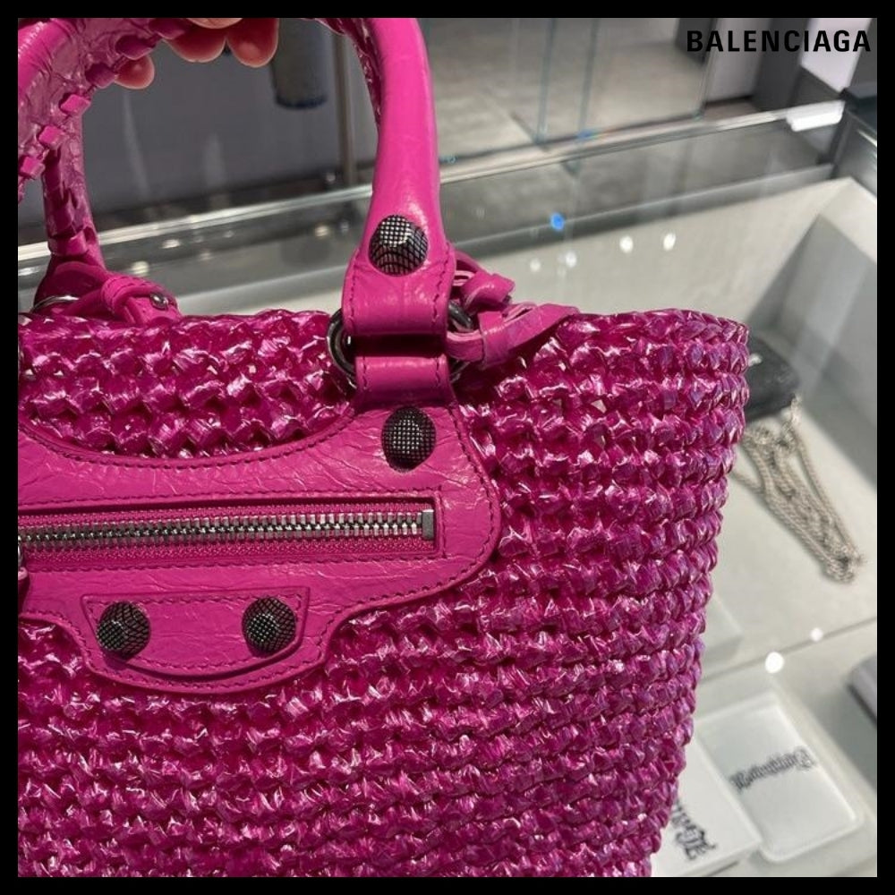【BALENCIAGA】Le Cagole Small Panier Pink