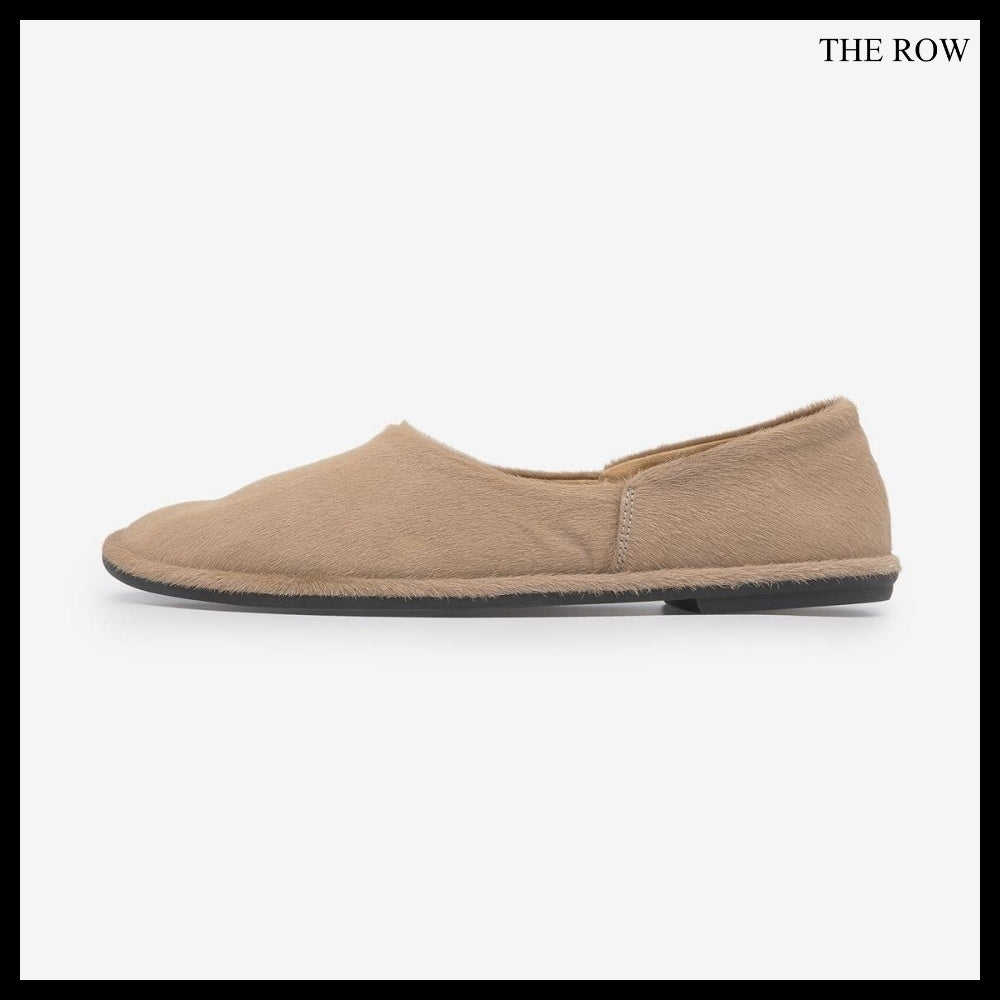 【The Row】Canal Slip ons Beige