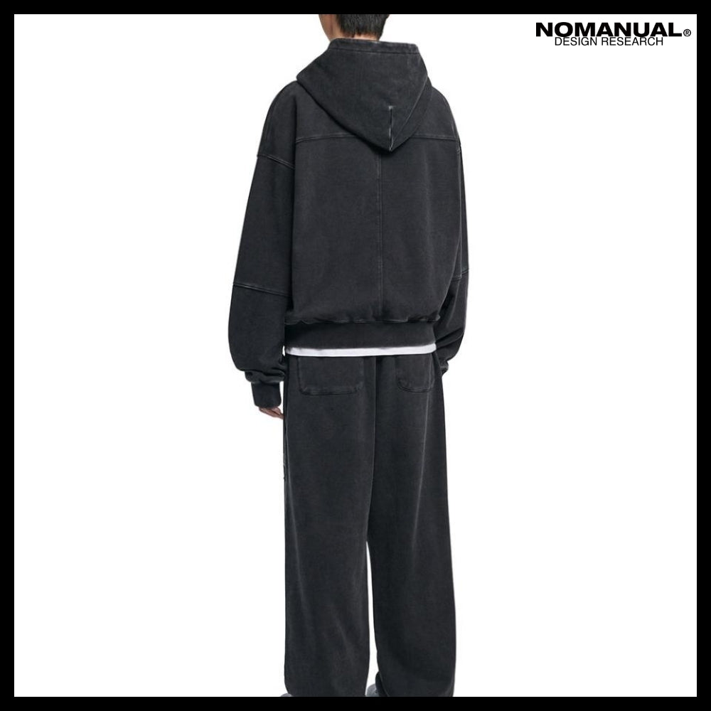 【NOMANUAL】C.A VINTAGE HOODED ZIP UP 2 Colors