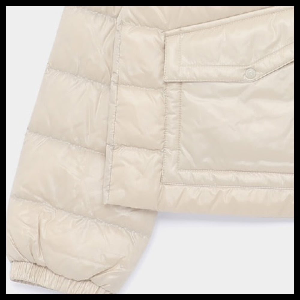 【MONCLER】Patch logo hooded padded girls jacket 597Z8
