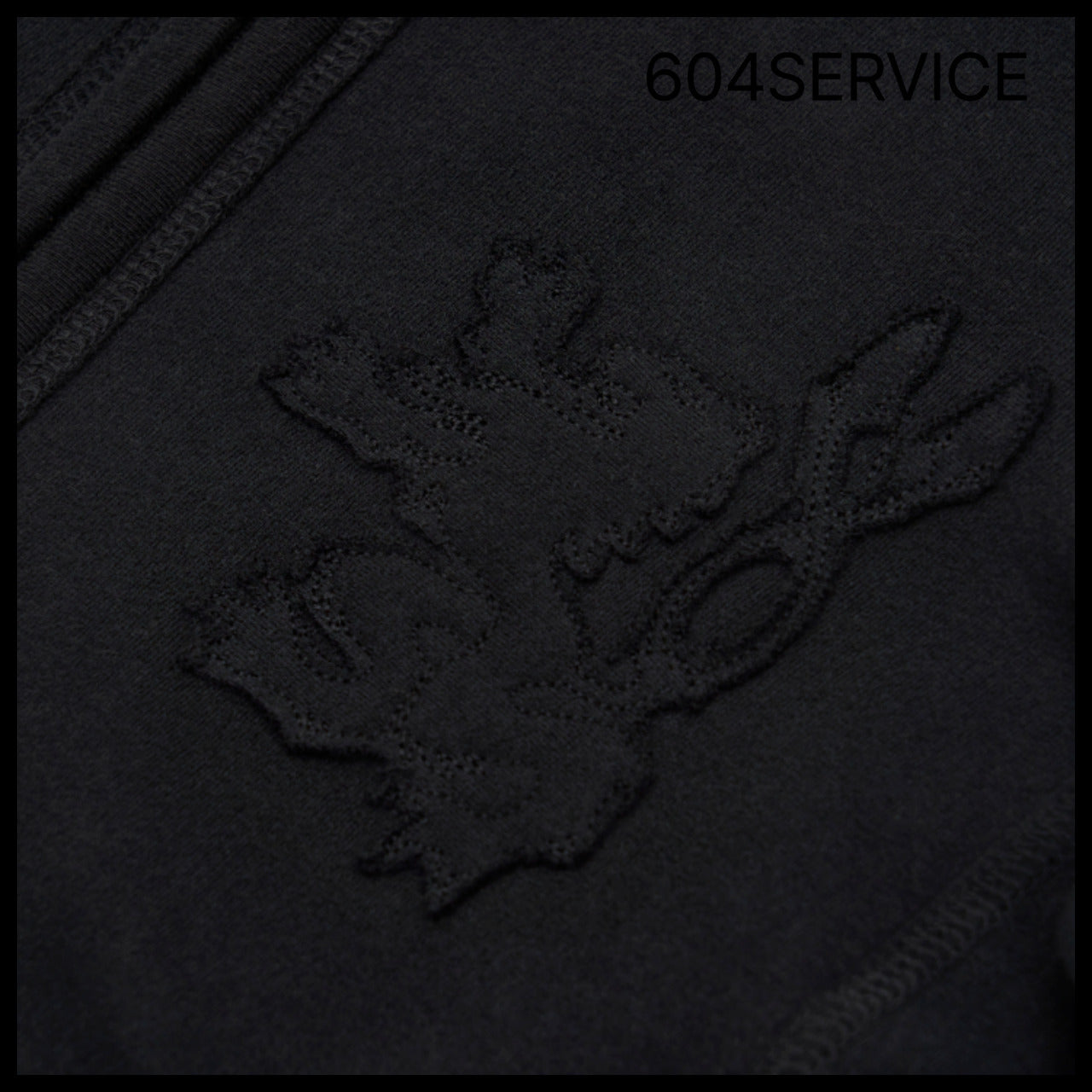 【604service】ARMY PATCHED ZIP-UP HOODIE