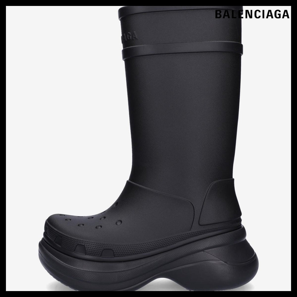 【BALENCIAGA】Crocs Boots Black