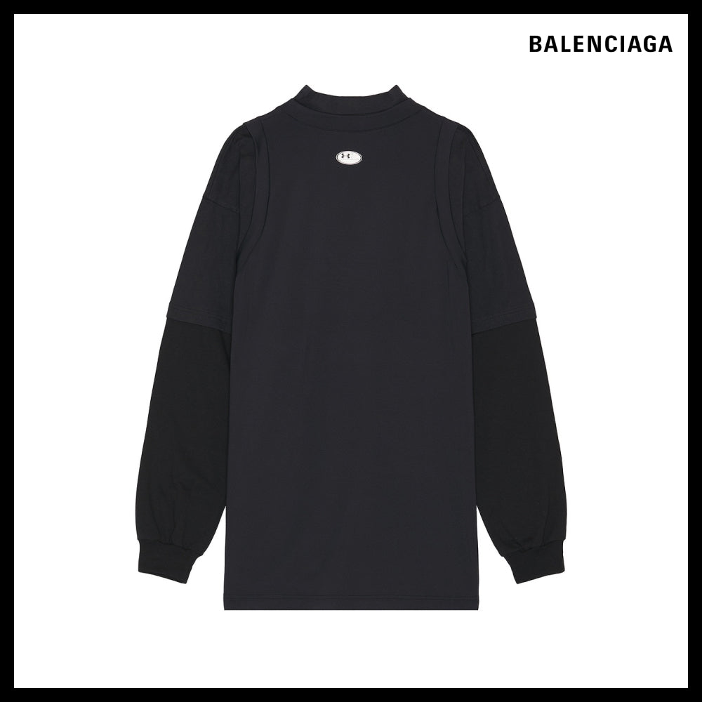【BALENCIAGA】Under Armour Triple Layered T-Shirt Black