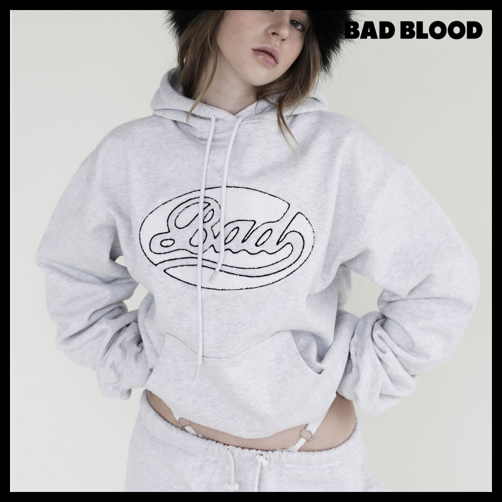【BADBLOOD】Bad Applique Hoodie 3 Colors