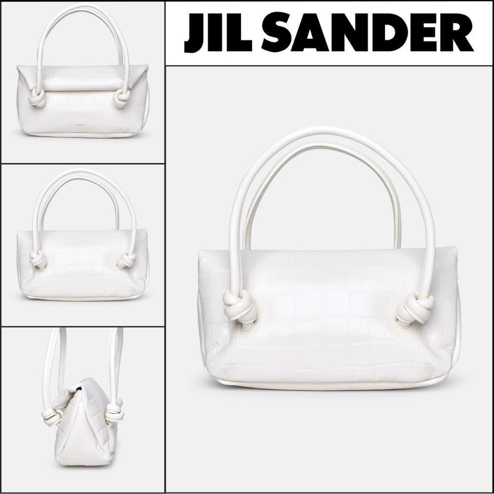 【正規品】【Jil Sander】White Leather Bag