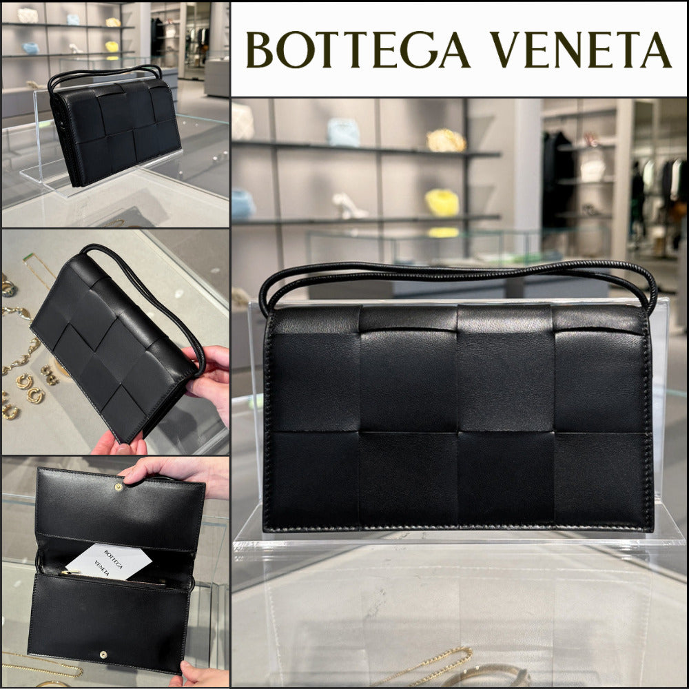 【Bottega Veneta】 Strap Wallet Black