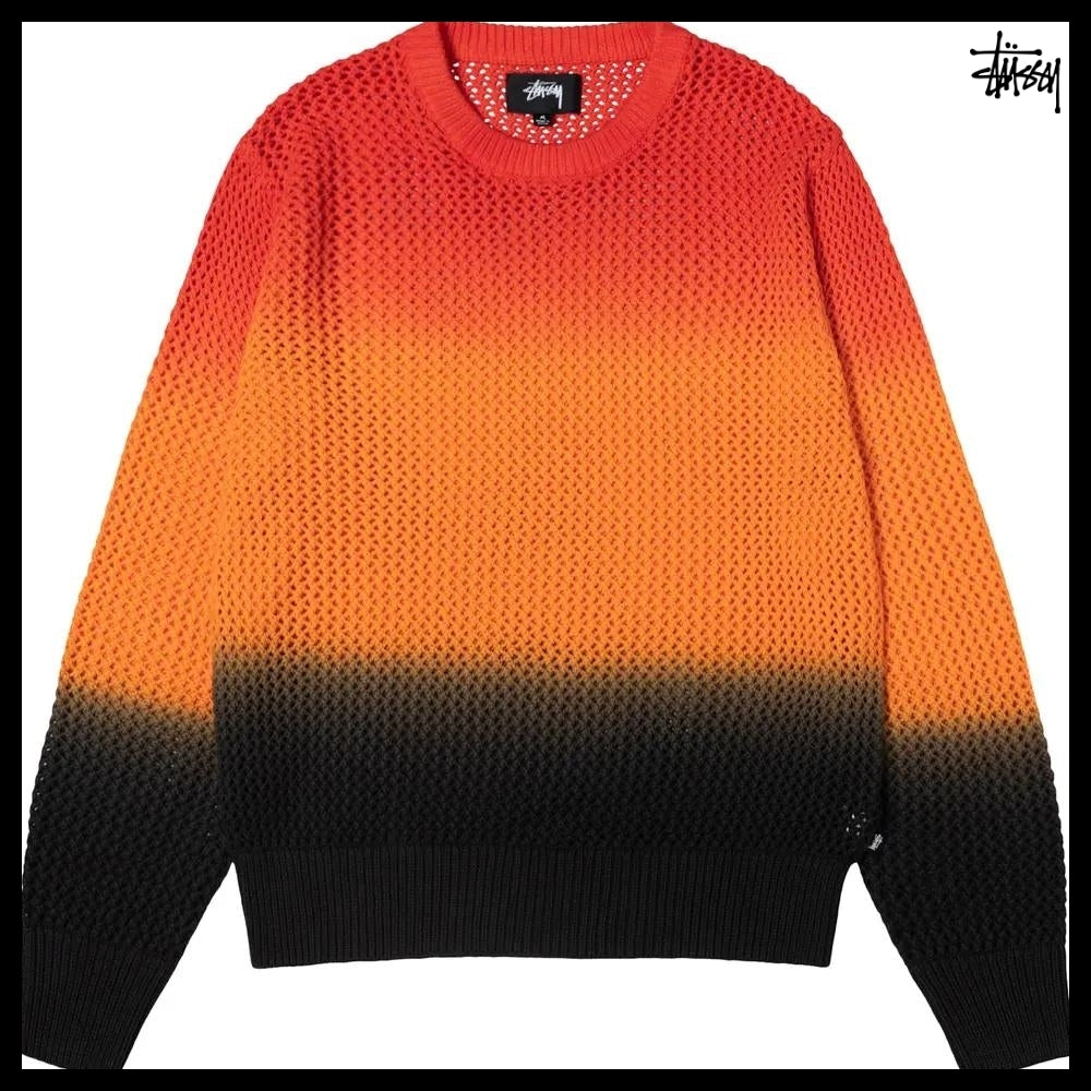 【STUSSY】Pigment Dyed Loose Gauge Sweater 2 Colors