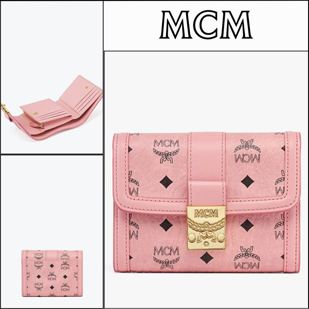 【MCM】Tracy visetos trifold wallet