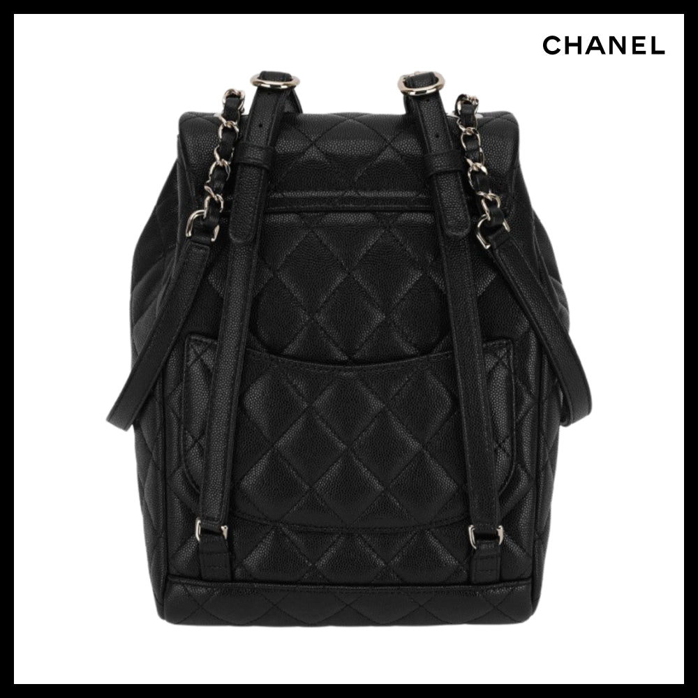 【CHANEL】Classic Backpack Grained Shiny Calfskin