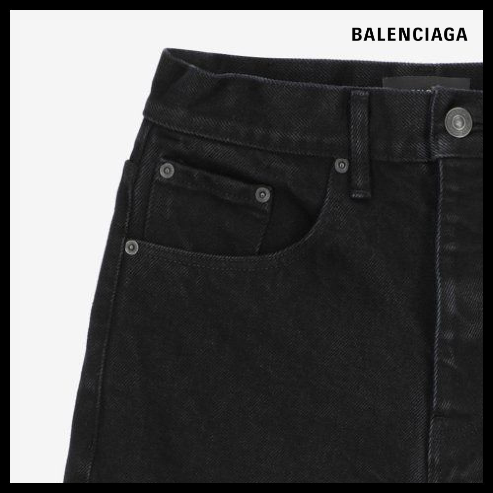 【BALENCIAGA】Relax Denim Pants Black
