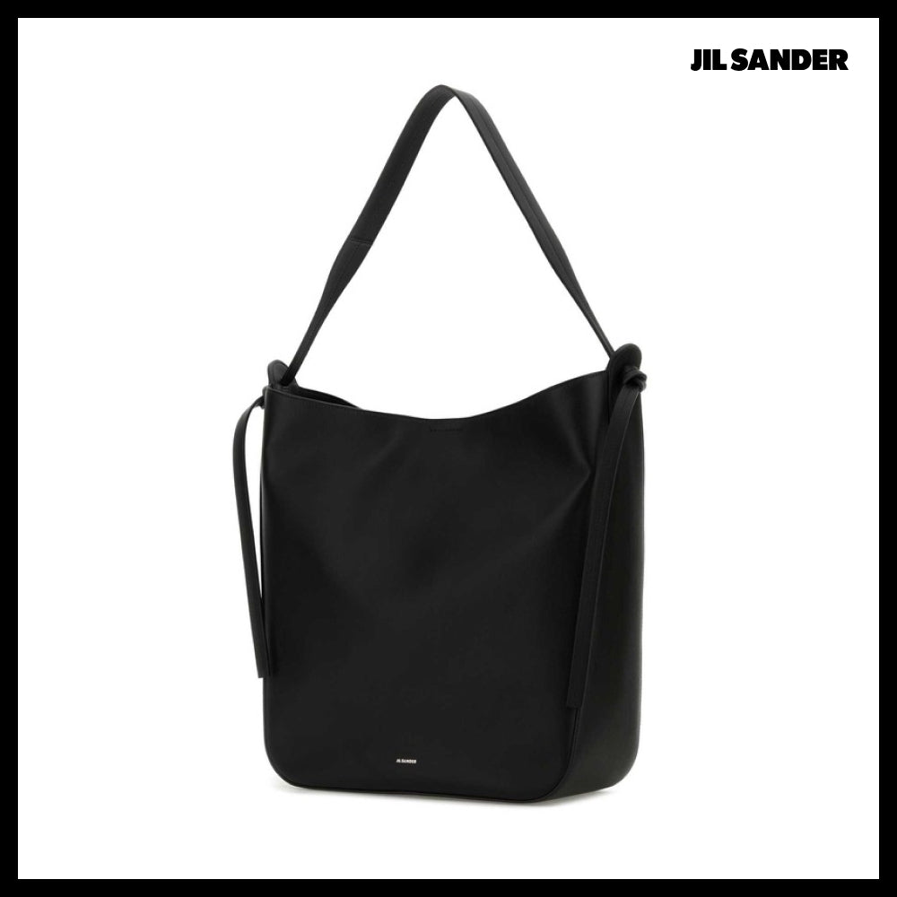 【JIL SANDER】Minimal Black Shoulder Bag
