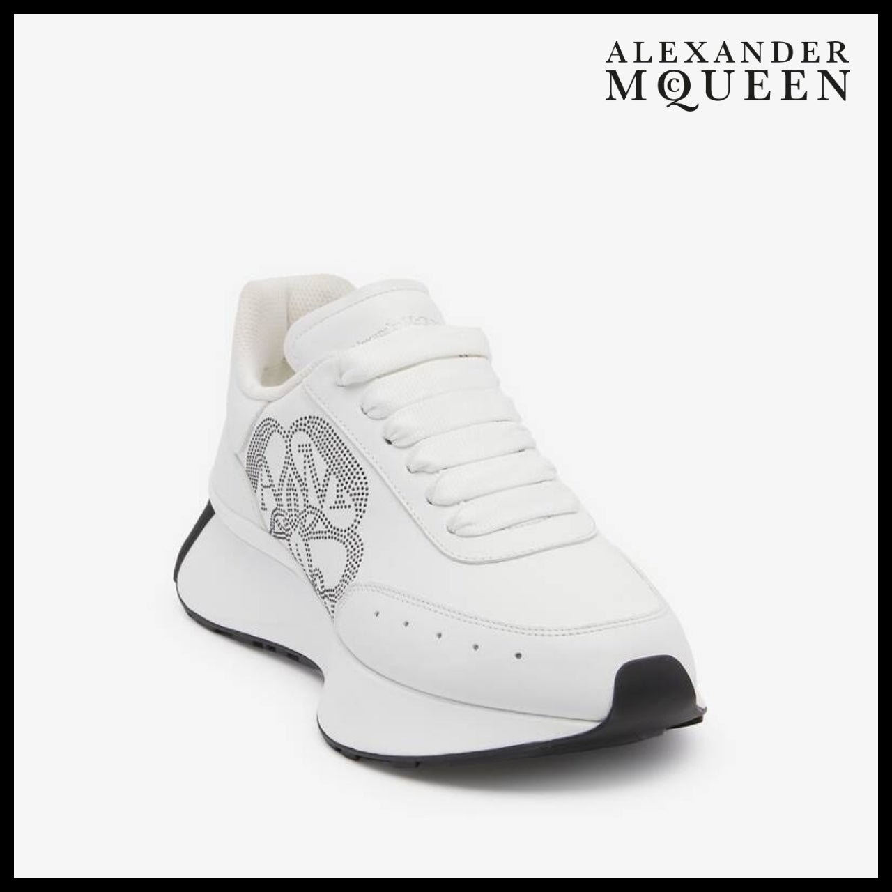 【Alexander Mcqueen】Sprint Runner White Silver Black