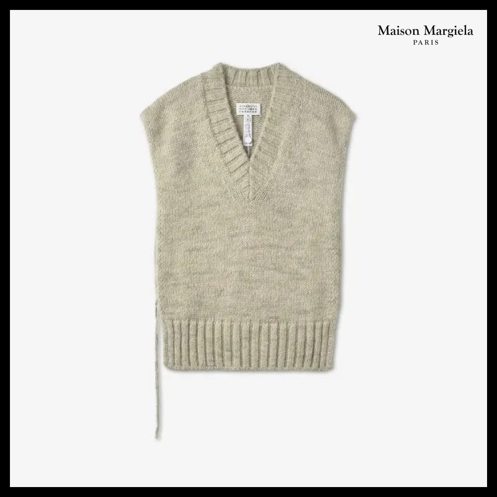 [Maison Margiela] Gilet Knit Vest Sage Green