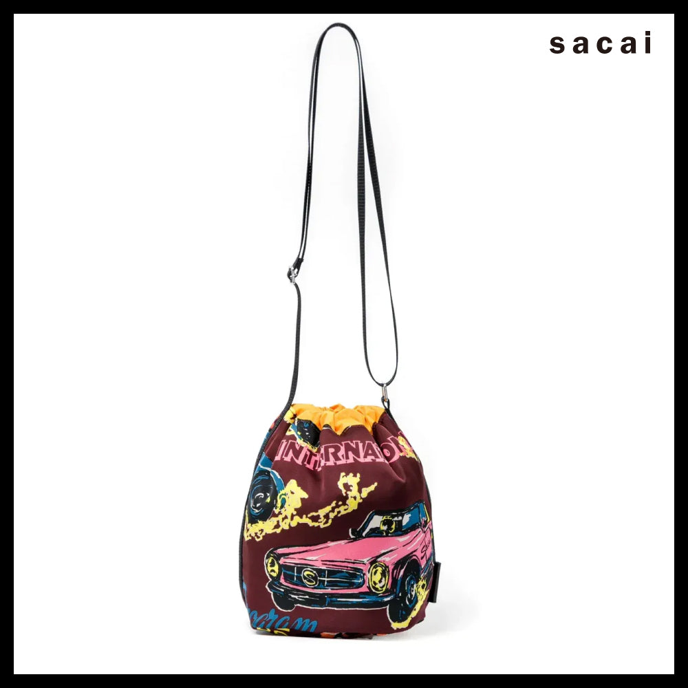 【sacai】Zantan Makeup Pouch Burgundy